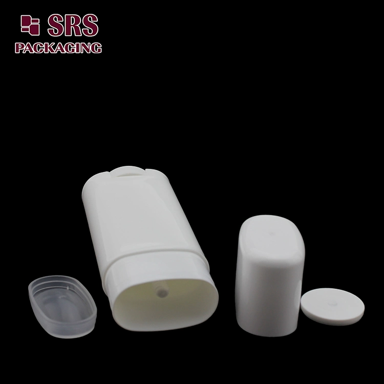 Oval Shape Deodorant Stick 15ml 30ml 75ml Plastic Cosmetic Container
