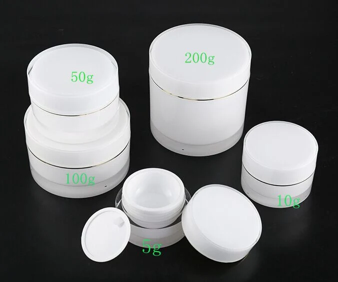 50g Cosmetic Jar Double Wall Clear Acrylic Jar for Cosmetic Packaging