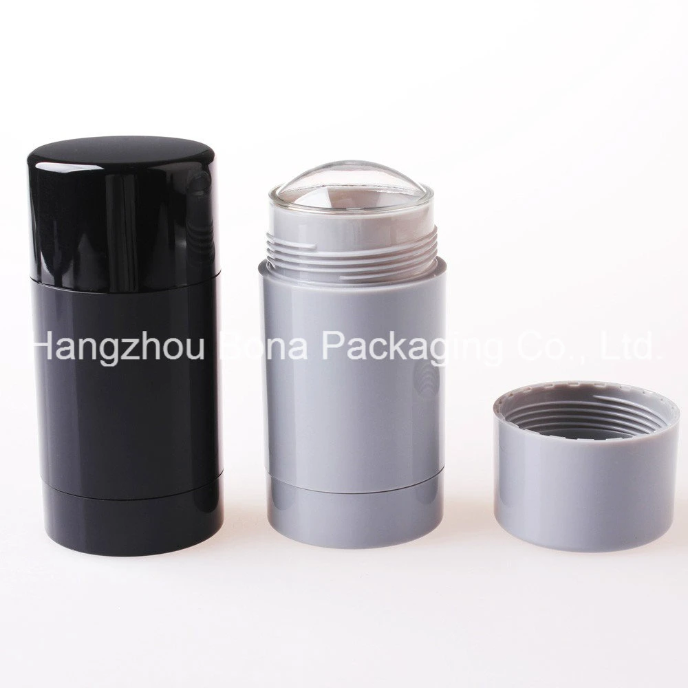 30ml 50ml 75ml Round Empty Plastic Deodorant Containers for Cosmetics Packaging