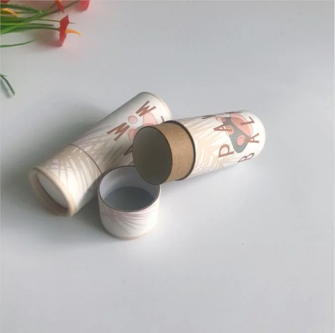 Recyclable Deodorant Packaging Containers Natural Biodegradable Cardboard Deodorant Paper Tube Cosmetics Container