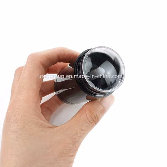 Round Twist up Salve Plastic Deodorant Tube 75g Black White Clear Empty Plastic Deodorant Stick Container