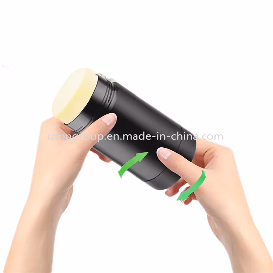 SRS Plastic Cosmetic Free Sample 75g Round Empty Deodorant Container