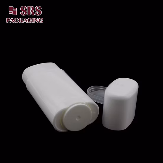 Oval Shape Deodorant Stick 15ml 30ml 75ml Plastic Cosmetic Container