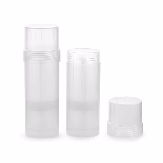 Custom Print 15 Ml Plastic Cosmetic Packaging Push up Sunscreen Stick Deodorant Container